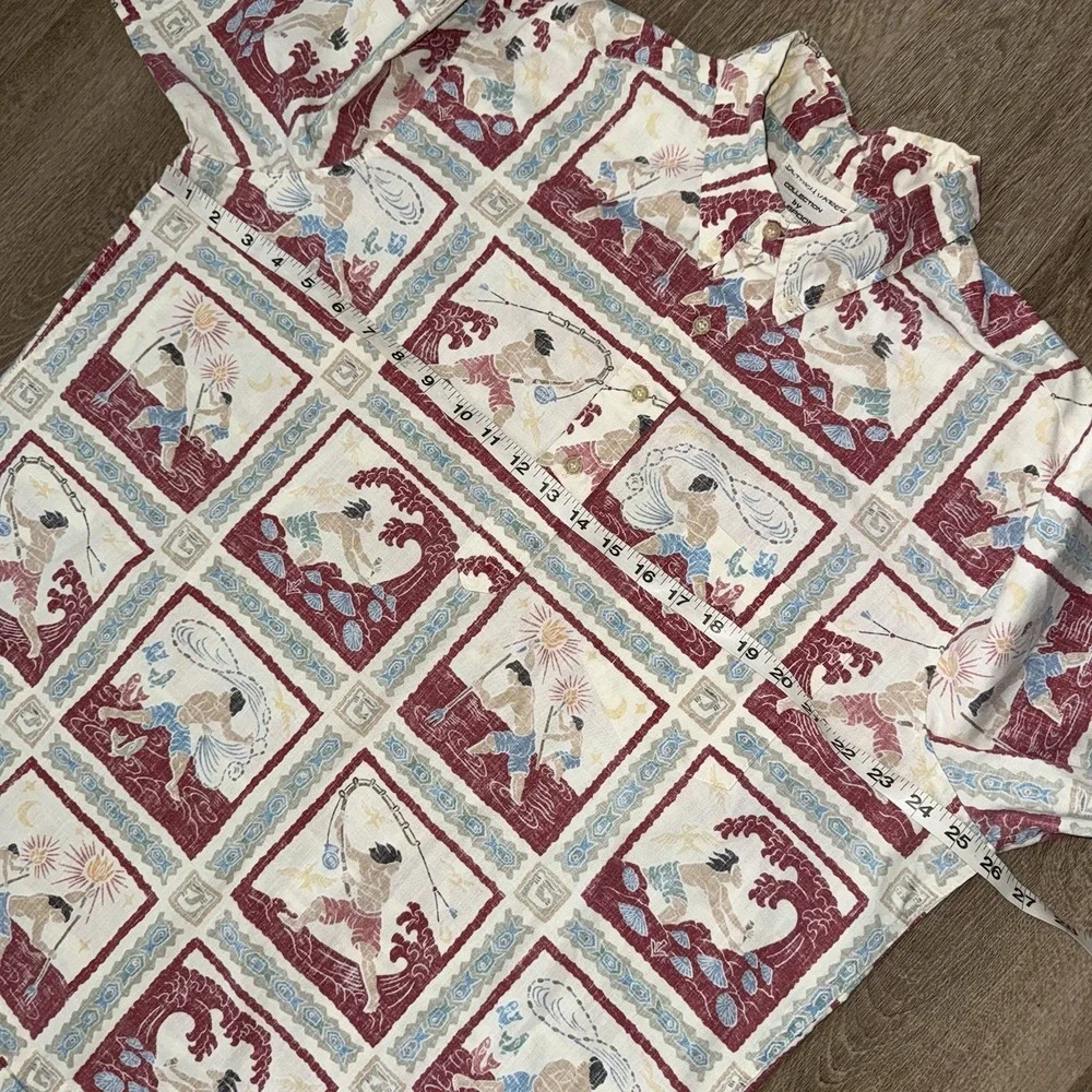Reyn Spooner Dietrich Varez Aloha Hawaiian Shirt Men's XL Fishing Hunting - Picture 5 of 5